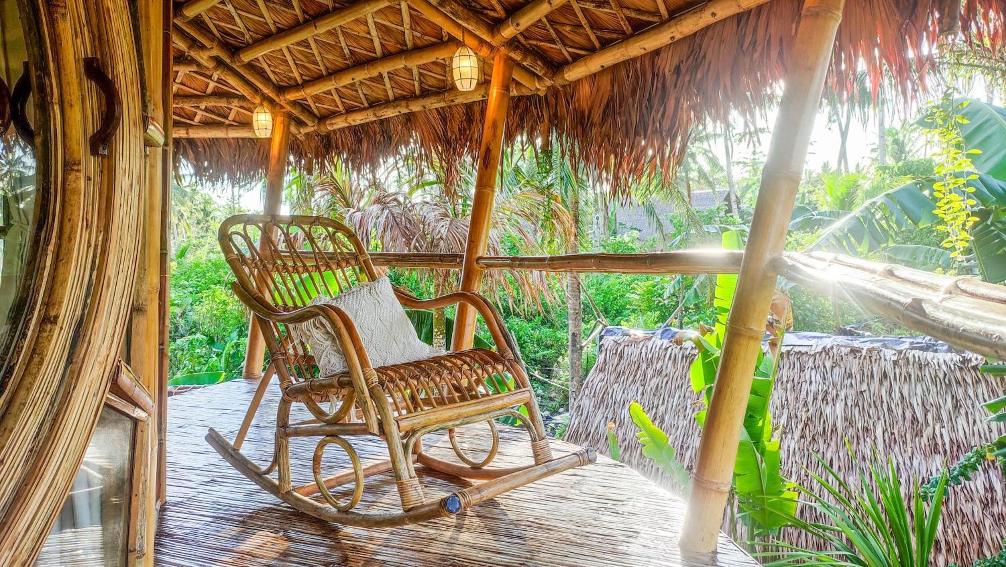The Bamboo Houses - Tropical Garden & Empty Beach General Luna  Exterior foto